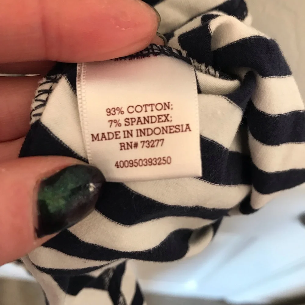 SO Navy and White Striped Spaghetti Strap Sundress, Size Small - Picture 4 of 7